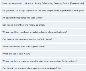 Acuity Scheduling 10 tips you can use today
