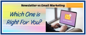 The Toss-Up Between Email Marketing & Newsletters, picture of a compute with you got one message